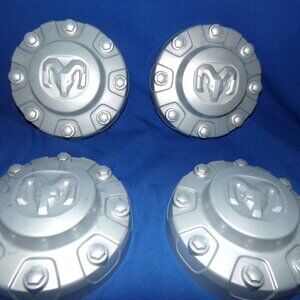 Front & Rear Wheel Cap Hubcap Matte Silver/Grey 2021 Dodge RAM- MOPAR - Set of 4